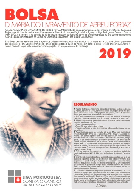 Abertas candidaturas à bolsa de estudo “D. Maria do Livramento de Abreu Forjaz”