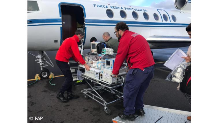 Força Aérea evacua recém-nascido da Terceira para Lisboa