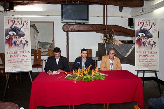 António Telles, João Telles Jr. e João Pamplona na Corrida das Festas da Praia